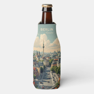 Custom Name & Text Berlin, Germany Bottle Cooler