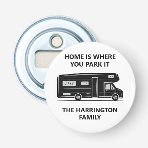 Custom Name & Text Camper Van Bottle Opener