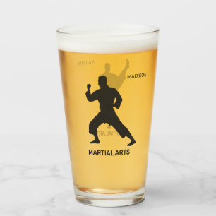 Custom Name, Text & Color Martial Arts Glass