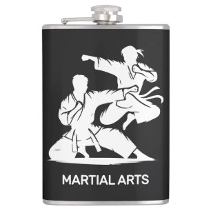 Custom Name, Text & Color Martial Arts Hip Flask