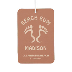 Custom Name, Text & Colour Beach Bum Air Freshener