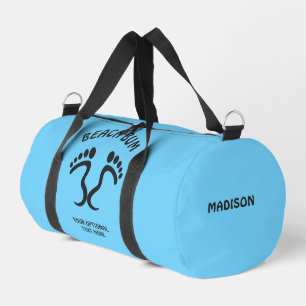 Custom Name, Text & Colour Beach Bum Duffle Bag