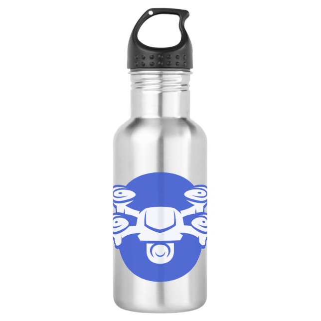 Custom Name & Text Drone 710 Ml Water Bottle (Front)