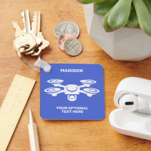 Custom Name & Text Drone Keychain
