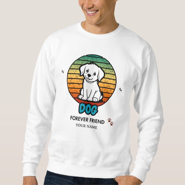 Custom Name & Text Editable T-Shirt – Personalized Sweatshirt (Front)