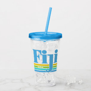 Custom Name / Text Fiji Acrylic Tumbler