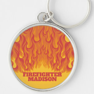 Custom name/text FIRE key chains