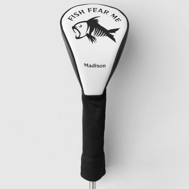Custom Name & Text Fish Golf Head Cover (Front)