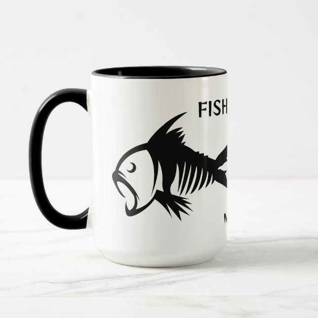 Custom Name & Text Fish Mug (Left)