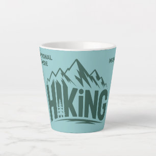 Custom Name & Text Hiking Latte Mug