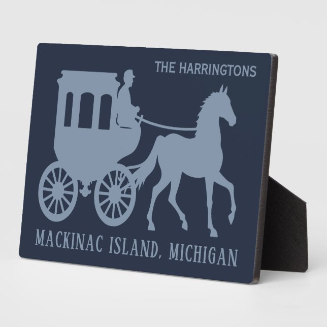 Custom Name & Text Mackinac Island Plaque (Side)