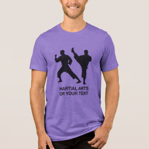 Custom Name & Text Martial Arts Tri-Blend Shirt