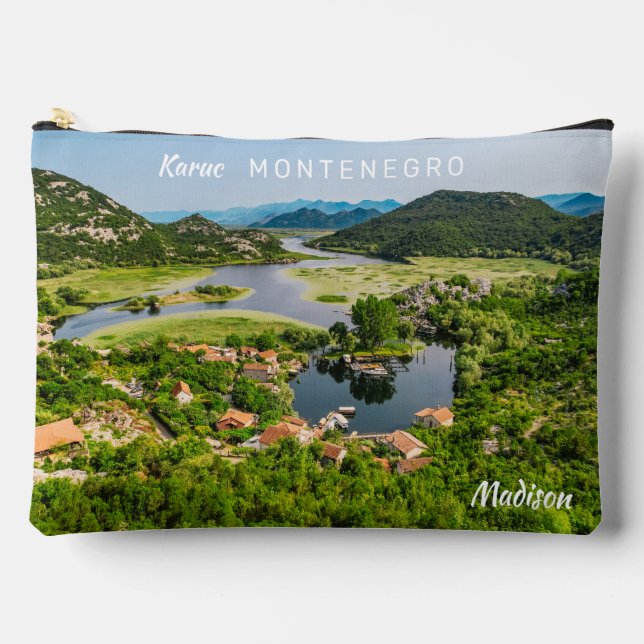 Custom Name & Text Montenegro Accessory Pouch (Front)