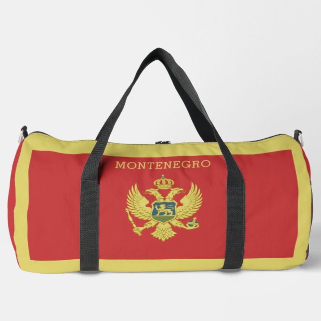 Custom Name & Text Montenegro Duffle Bag (Front)