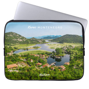 Custom Name & Text Montenegro Laptop Sleeve