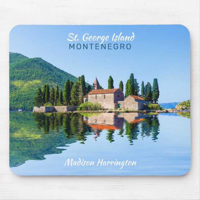 Custom Name & Text Montenegro Mouse Pad (Front)