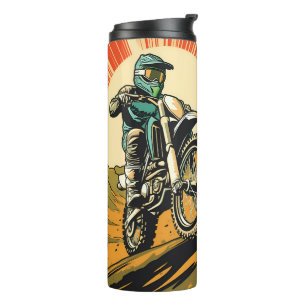 Custom Name & Text Motocross Thermal Tumbler