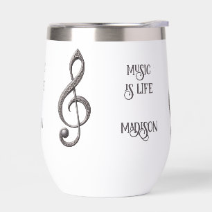 Custom Name / Text Musical Clef Note