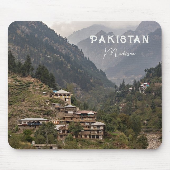 Custom Name & Text Pakistan Mouse Pad (Front)