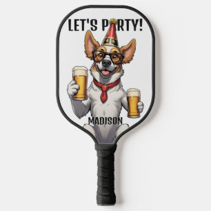 Custom Name & Text Party Animal Pickleball Paddle