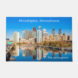 Custom Name & Text Philadelphia Pennsylvania Doormat