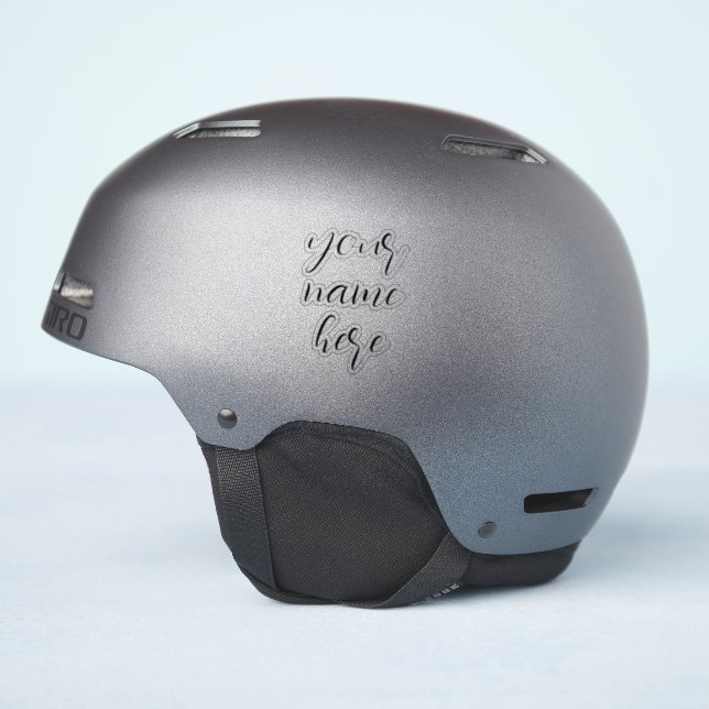 Custom Name Text Script Helmet Stickers (Helmet Side)