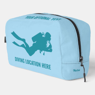 Custom Name & Text Scuba Diving Dopp Kit