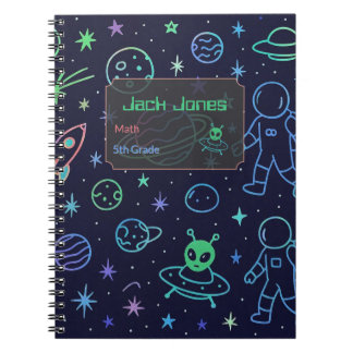 Custom Name & Text Spiral Photo Notebook