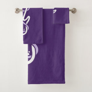 Custom Name & Text Stylized Guitar Bath Towel Set