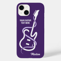 Custom Name & Text Stylized Guitar