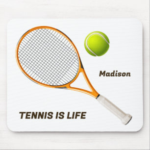 Custom Name & Text Tennis Mouse Pad