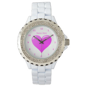 Custom Name Text Watch with Heart