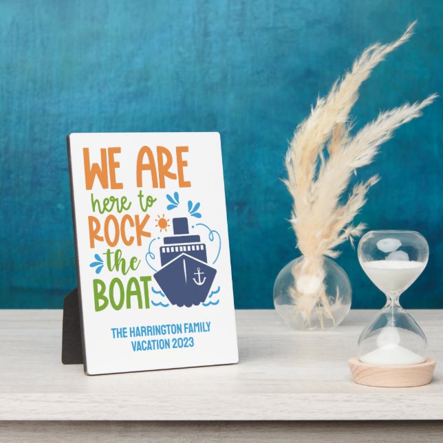 Custom Name, Text & Year Cruise Plaque (Side)