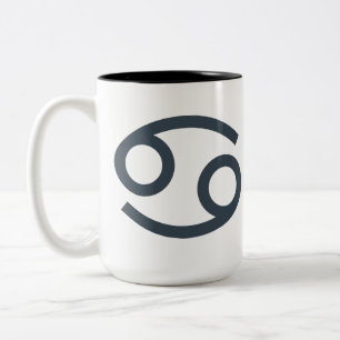 Custom Name / Text Zodiac Sign Cancer Two-Tone Coffee Mug