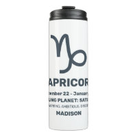 Custom Name / Text Zodiac Sign Capricorn