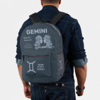 Custom Name / Text Zodiac Sign Gemini