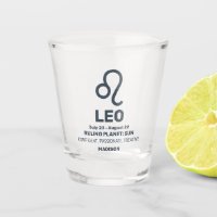 Custom Name / Text Zodiac Sign Leo