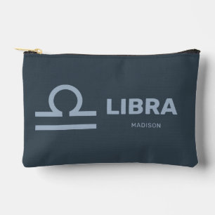 Custom Name / Text Zodiac Sign Libra Accessory Pouch