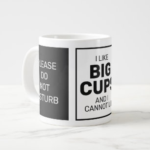 Custom name & texts jumbo mug