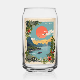 Custom Name Thailand Can Glass