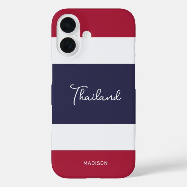 Custom Name Thailand Colours Case-Mate iPhone Case (Back)