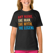 Custom Name The Man The Myth The Legend Retro