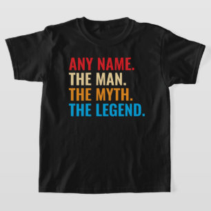 Custom Name The Man The Myth The Legend Retro T-Shirt