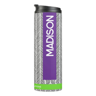 Custom Name Thermal Tumbler   Personalized Travel 