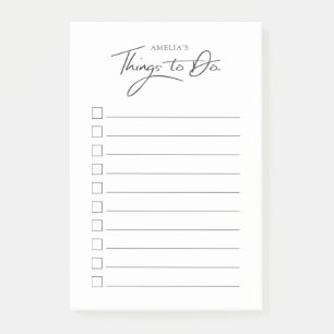 Custom Name Things-To-Do-List   Post-it Notes