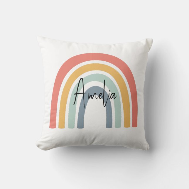 Custom Name Throw Pillow (Front)