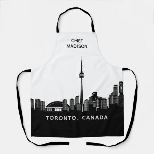 Custom Name Toronto Silhouette Apron