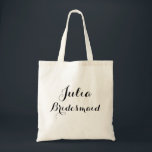 custom name tote bag<br><div class="desc">BRIDESMAID TOTE BAG</div>
