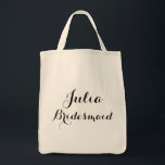 custom name tote bag<br><div class="desc">BRIDESMAID TOTE BAG</div>