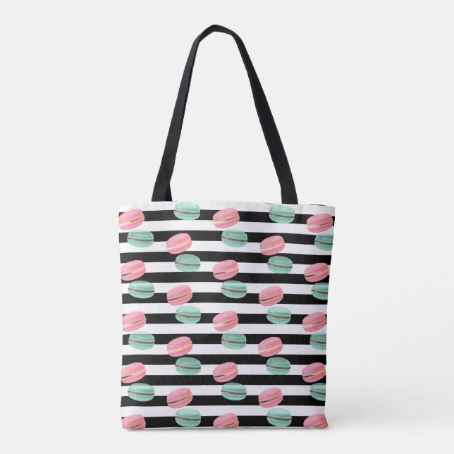 Custom Name Tote Bag-Macarons (Back)